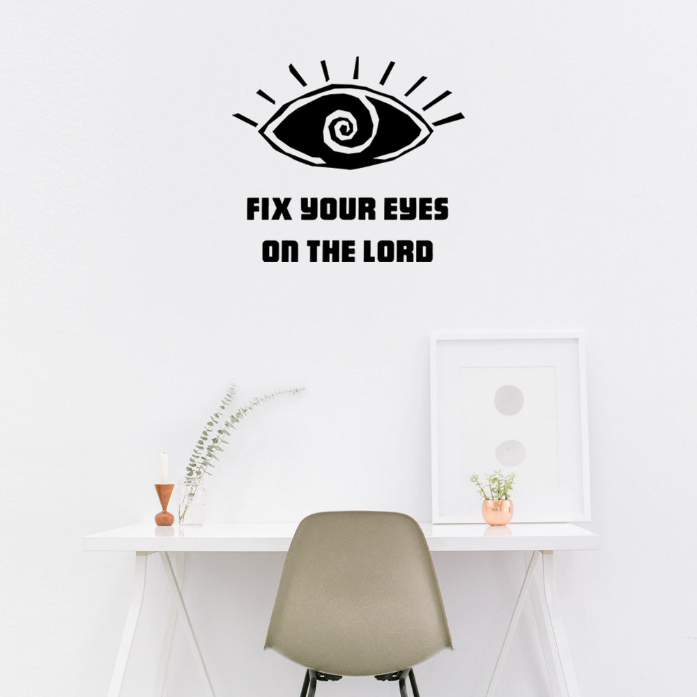 Mockup of the Lords eye wall sticker.