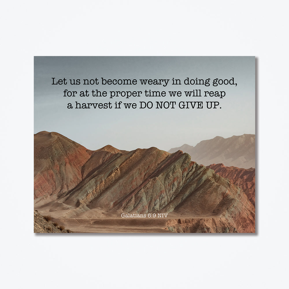 A wood poster with a message that empathizes the importance of good karma in life.