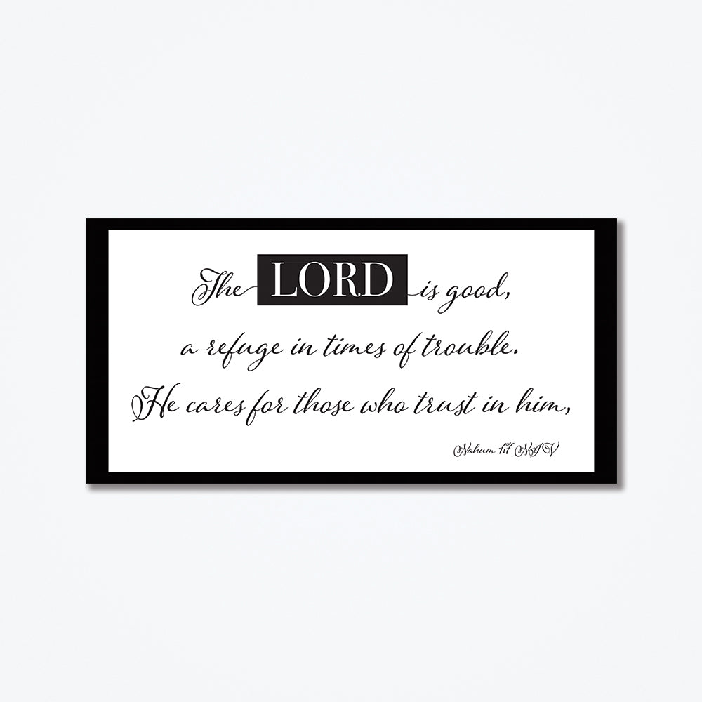 White metal Poster with Bible verse