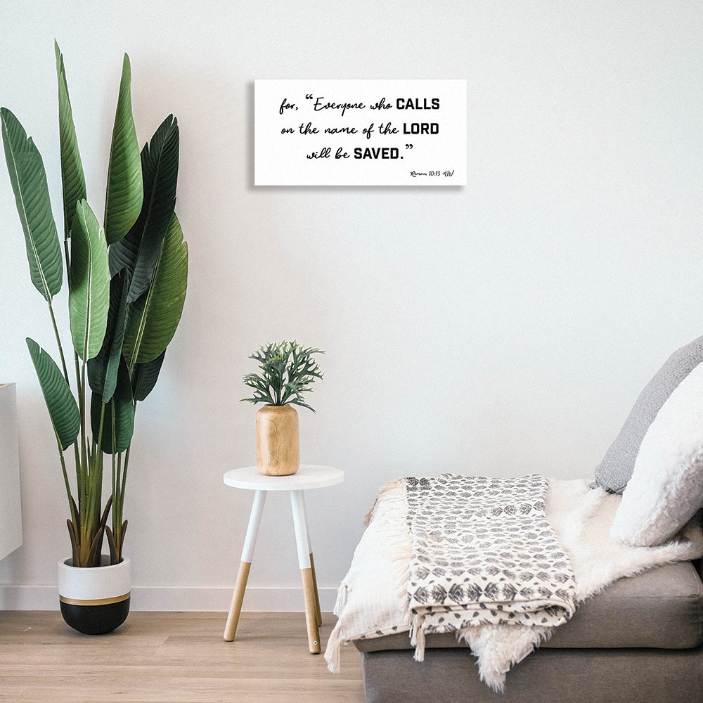 Mockup of a White Metal Poster in your home